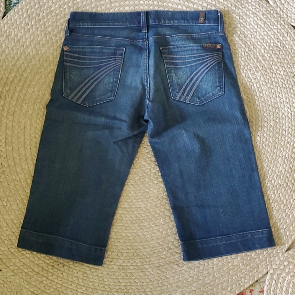 SFAM 7 For All Mankind Dojo Crop Jeans Shorts 27